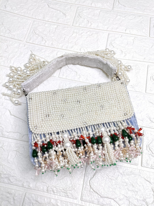 Elan Velvet Pearl Potli