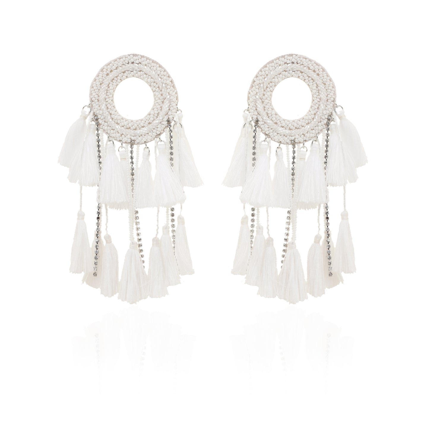 Eva Earrings - white