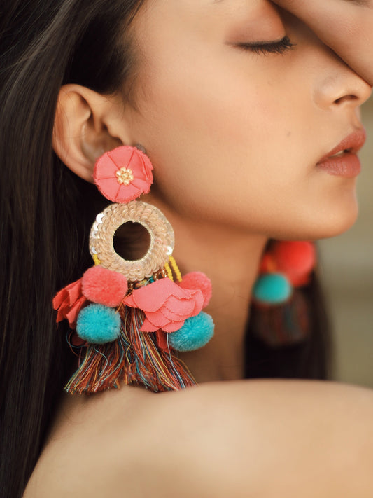 KIARA POMPOM EARRINGS
