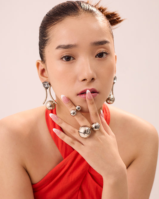 CANNES MIDI RINGS (SILVER)