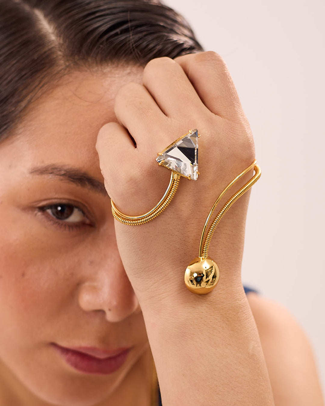 IRIS GEMSTONE PALM CUFF