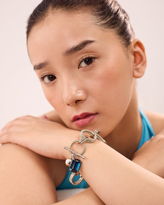 ALYSSA CHARM BRACELET (SILVER)