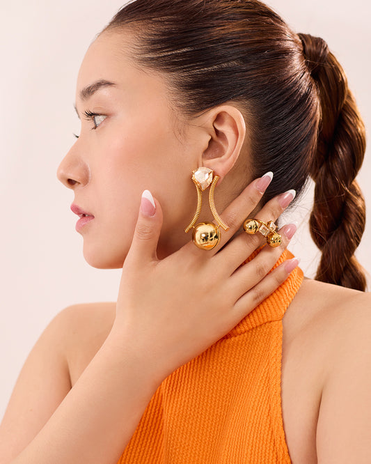 ASTER GEMSTONE EARRINGS