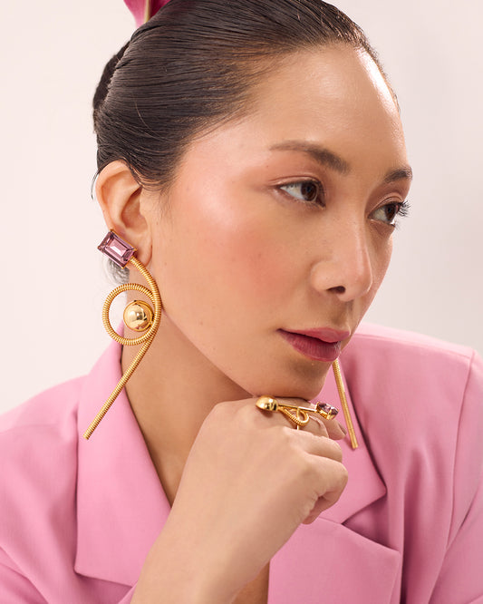 LILY GEMSTONE EARRINGS