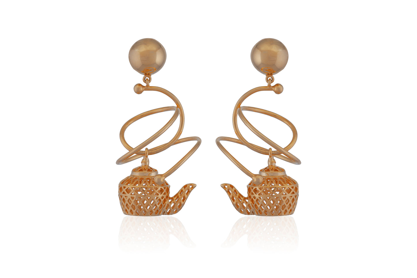 Tiny Teapot Earrings