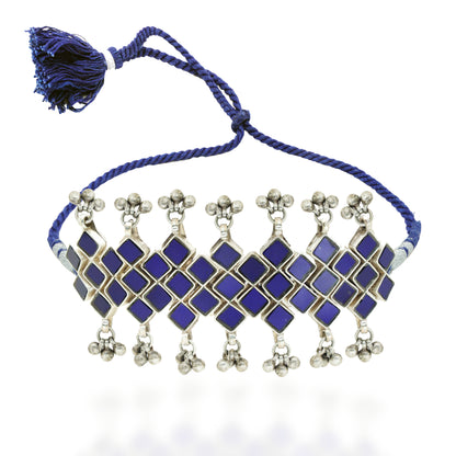 Afzaa Glass Choker - Blue