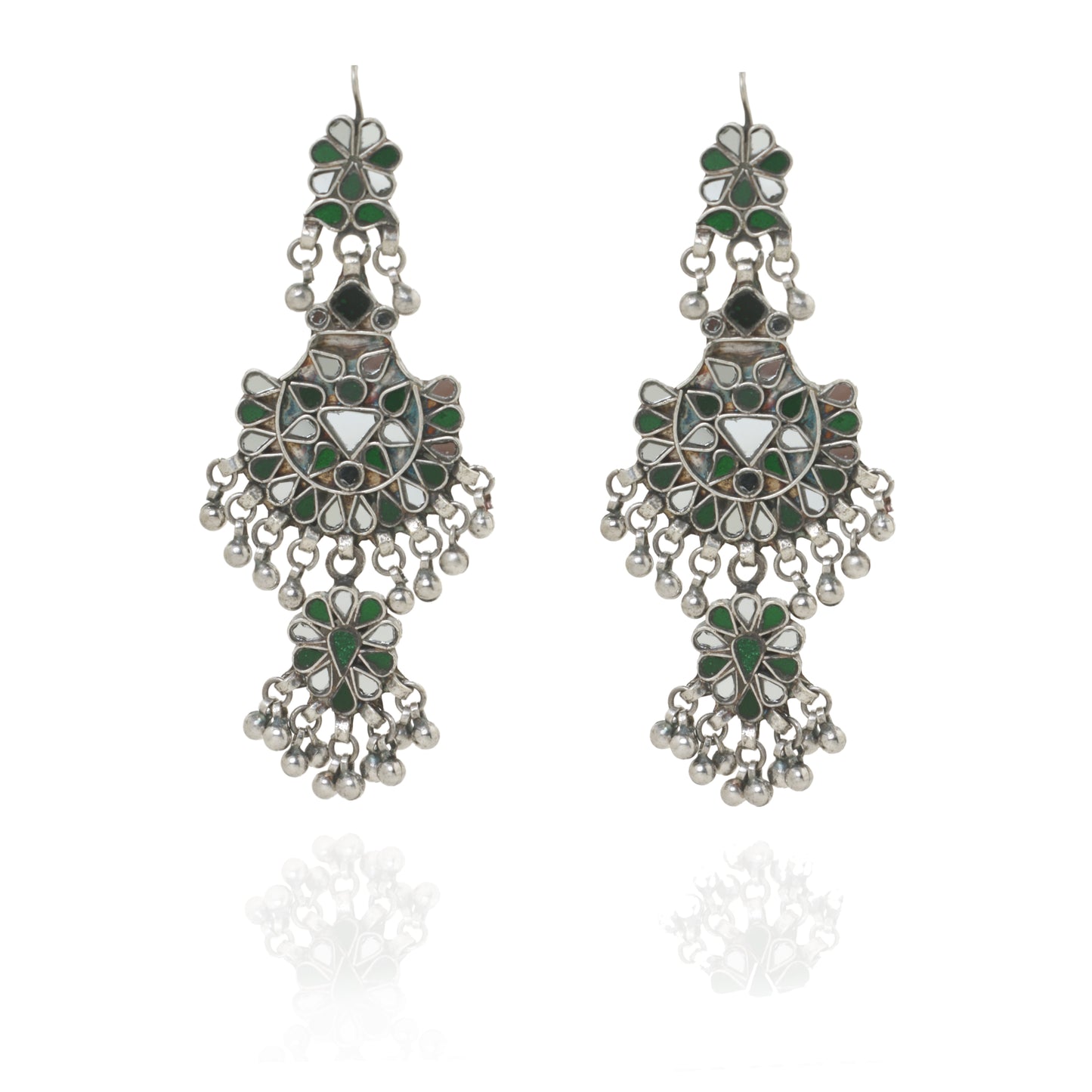 Avni Glass Earrings - green