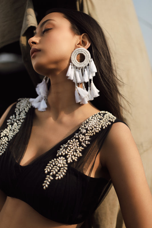 Eva Earrings - white