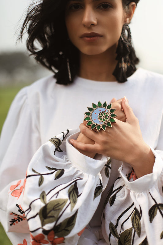 GREEN PHOOL RING