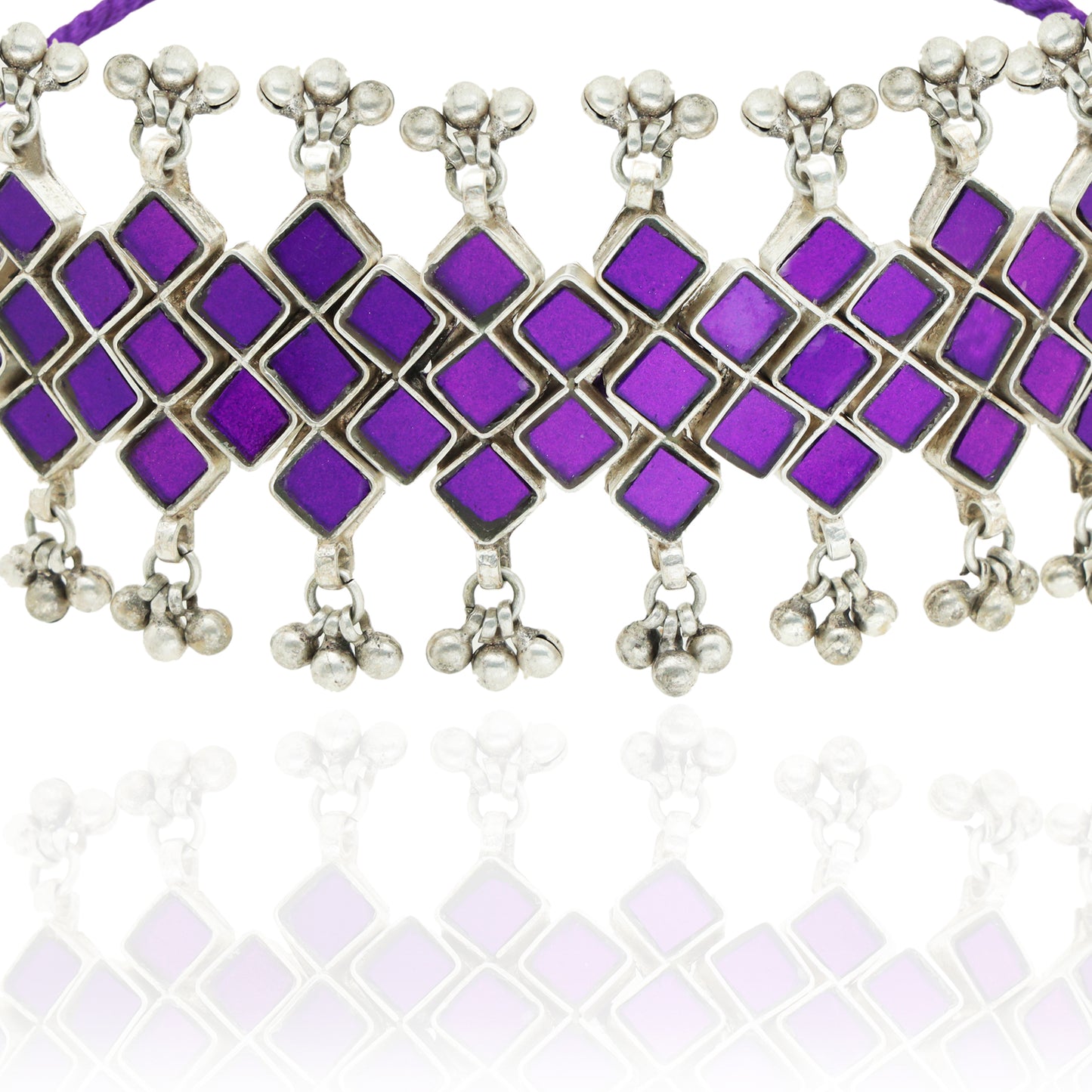 Afzaa Glass Choker - Purple