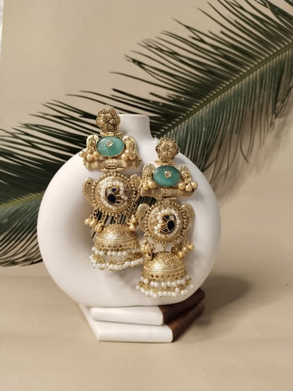 Shahi Pearl Jhumkis