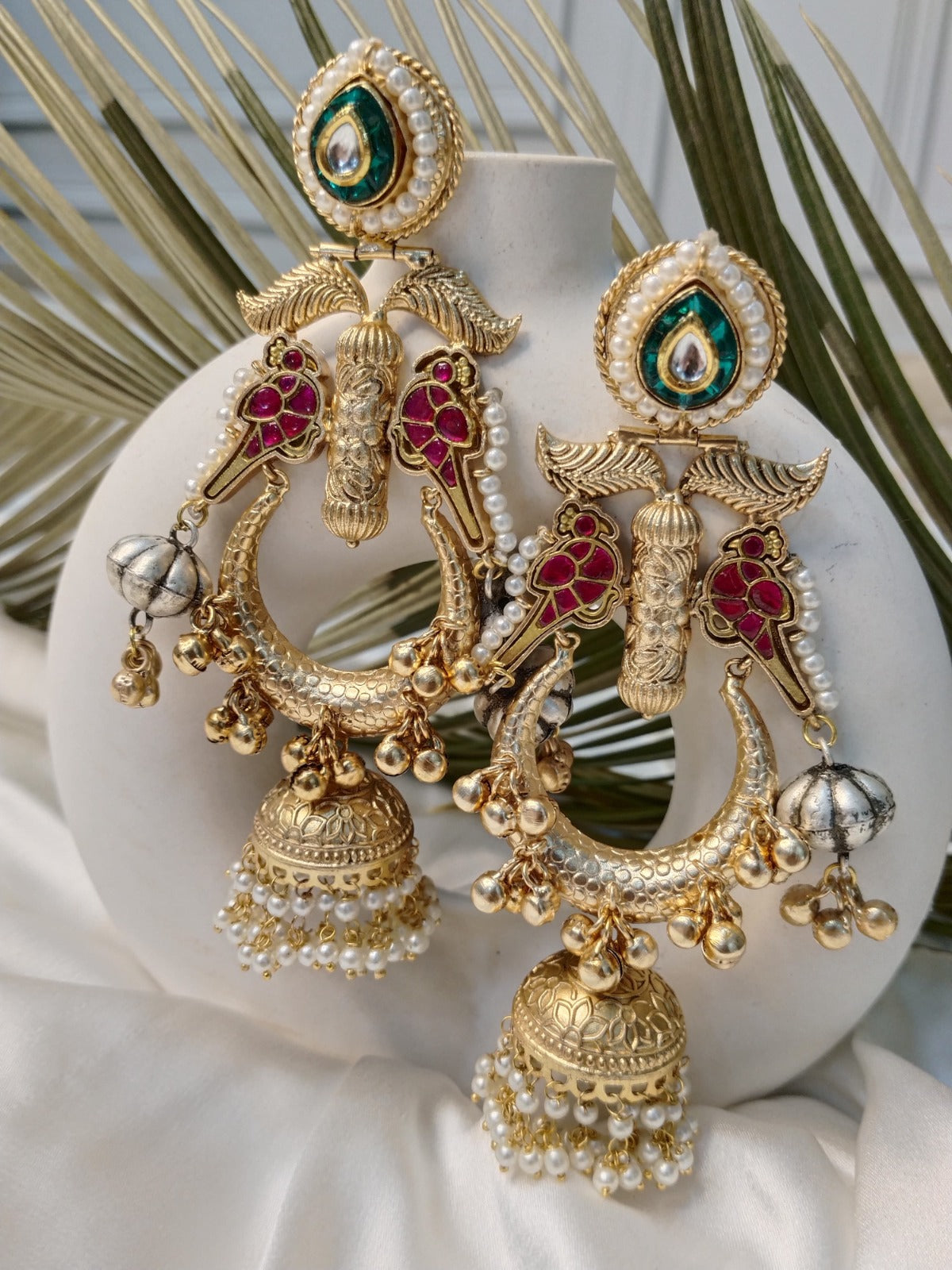 Regal Stone Jhumkas