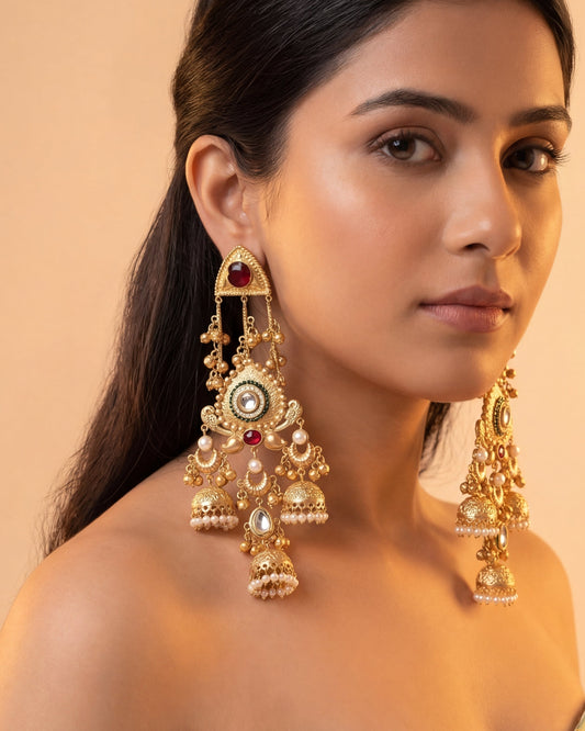 Riwaaz Jhumkis (red)