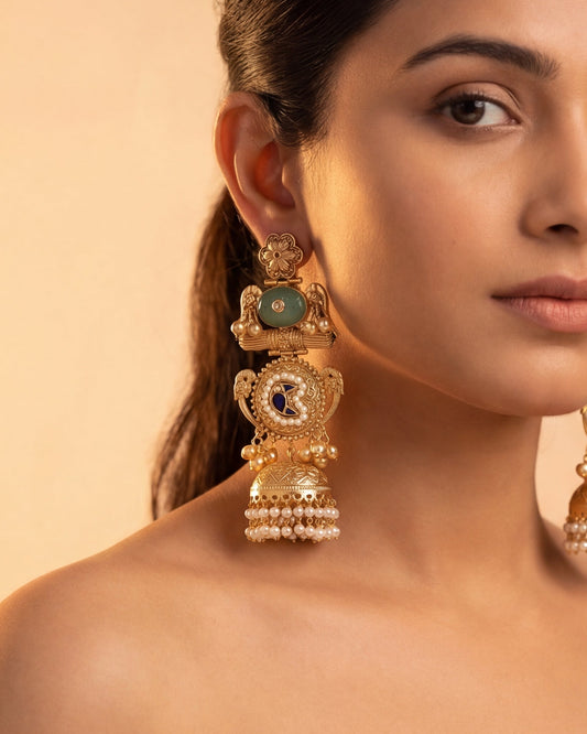 Shahi Pearl Jhumkis