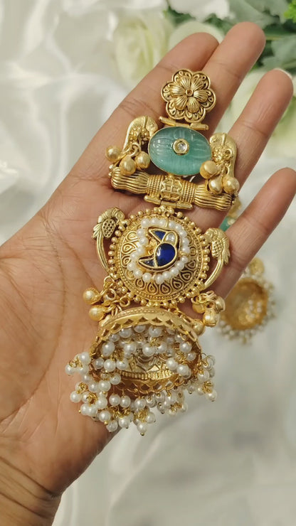 Shahi Pearl Jhumkis