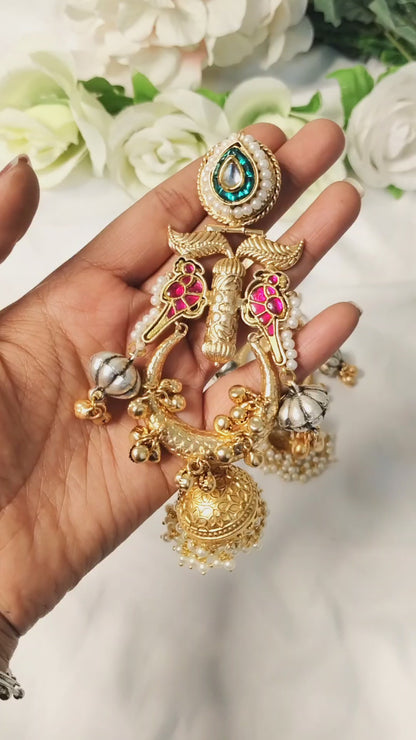 Regal Stone Jhumkas
