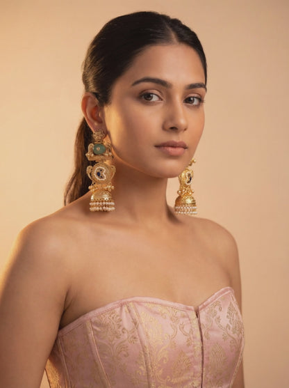 Shahi Pearl Jhumkis