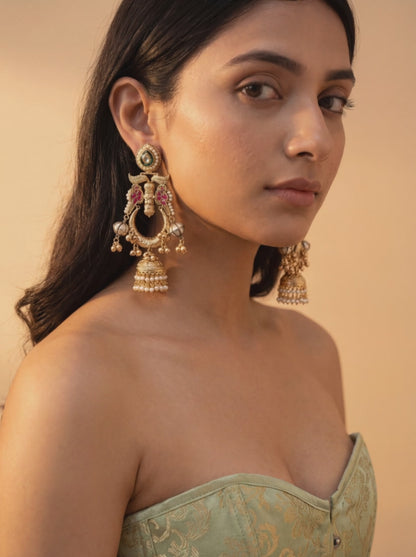Regal Stone Jhumkas